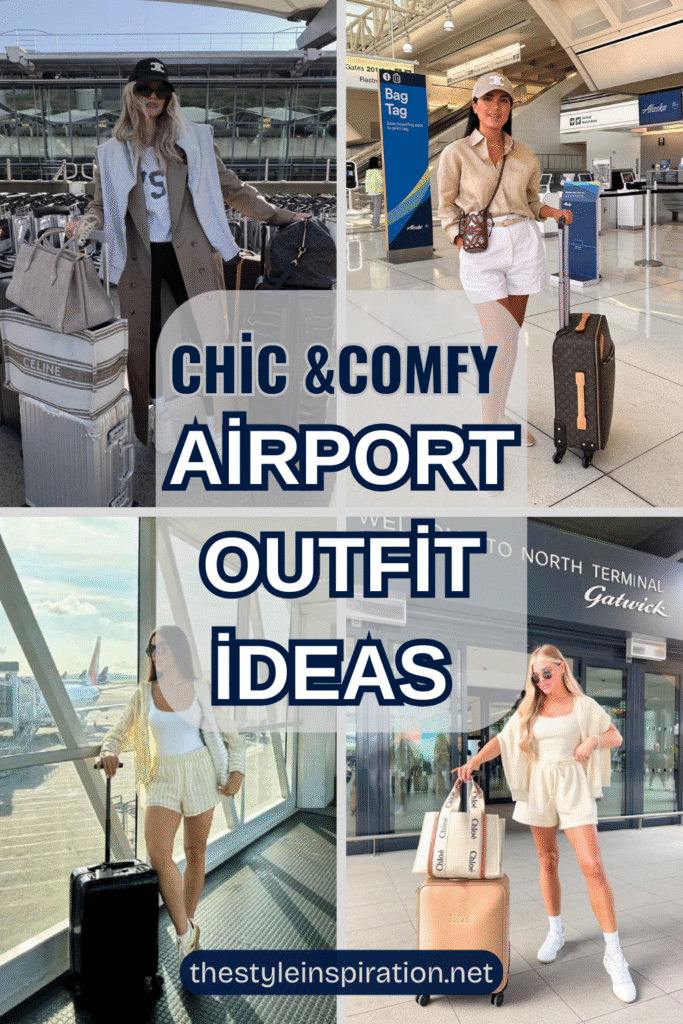 Havaalanı alternatifleri için şık ve rahat kıyafet giymek