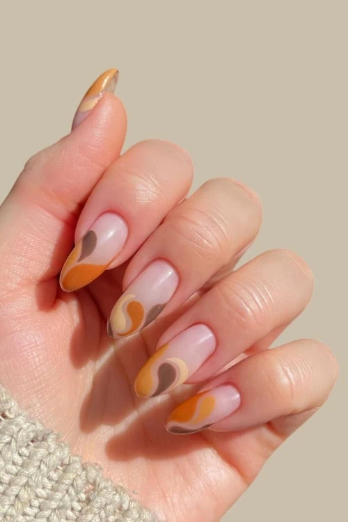 butter yellow fall nails