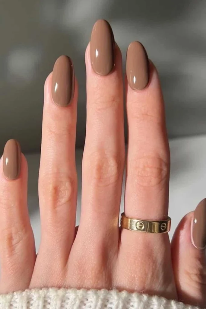 Fall Nails Milky Chocolate Shades İdeas