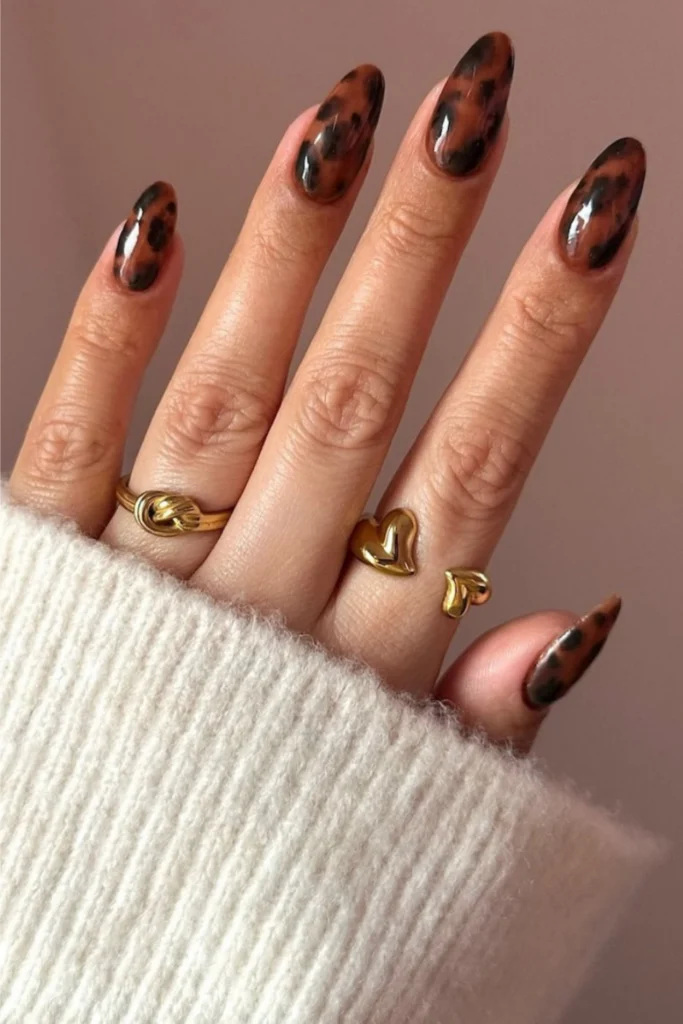 Fall Nails Tortoiseshell Nails